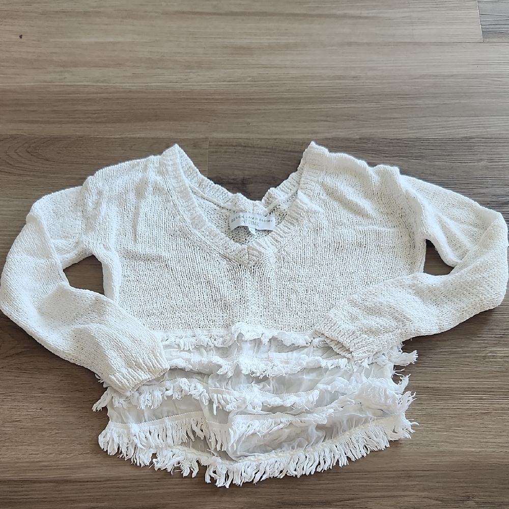 🔥clearance🔥10 Crosby Derek Lam Cream Knit Sweater